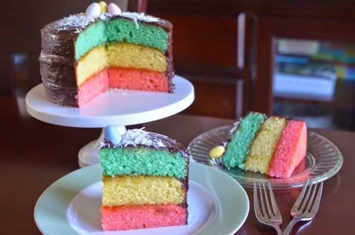 Easter Tri-color Cookie Easter Cake