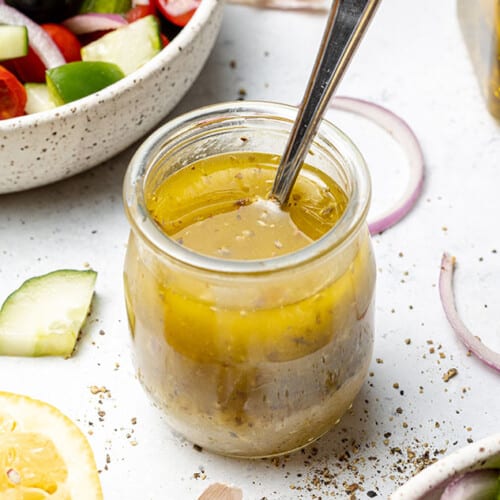 Best Greek Salad Dressing Recipe (so easy!) | Don't wate the Crumbs