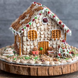 Easy No Bake Gingerbread House with Nuts + Video - Life Made Sweeter