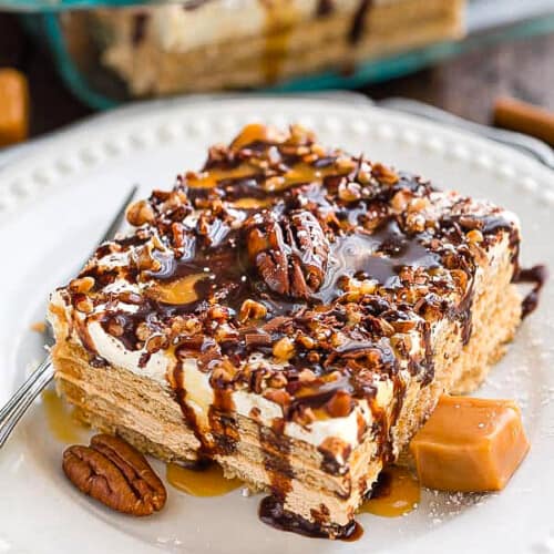 Peanut Butter Icebox Cake - Life Made Sweeter | Vegan | Gluten Free