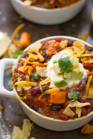 Easy Slow Cooker Chili is hearty and comforting