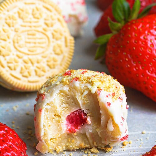 Strawberry Truffles - Life Made Sweeter | Vegan | Paleo | Gluten-Free