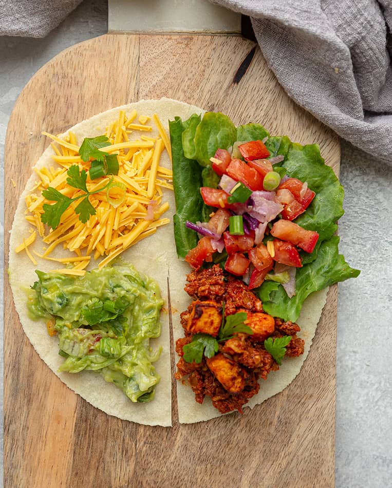 CrunchWrap Recipe | Healthy Vegan Tik Tok Tortilla Wrap Hack