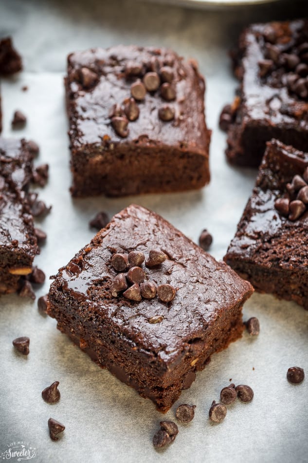 Fudgy Flourless Brownies make the perfect healthy treat