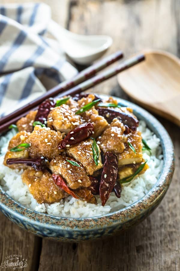 General Tso's Chicken is the perfect homemade dish to satisfy that Chinese takeout craving! Best of all, it's easy to make and so much better for you than the restaurant version!