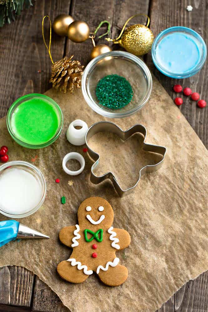 This recipe for Gingerbread Men cookies are a classic holiday favorite. They are perfectly spiced with cinnamon, ginger, molasses and bake up soft and chewy with slightly crisp edges.