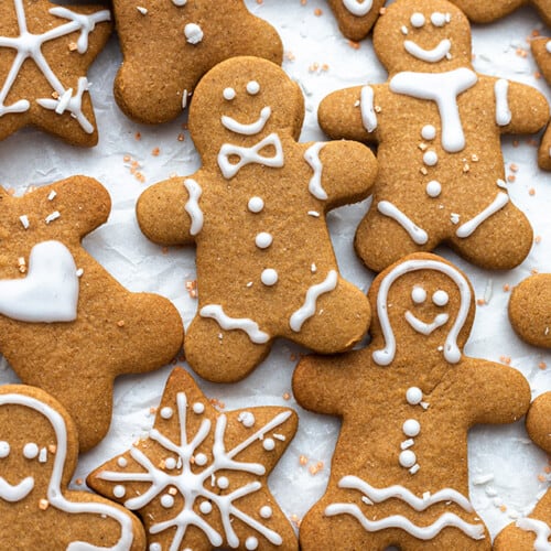Gluten Free Gingerbread Cookies - Healthy Cookie Recipe