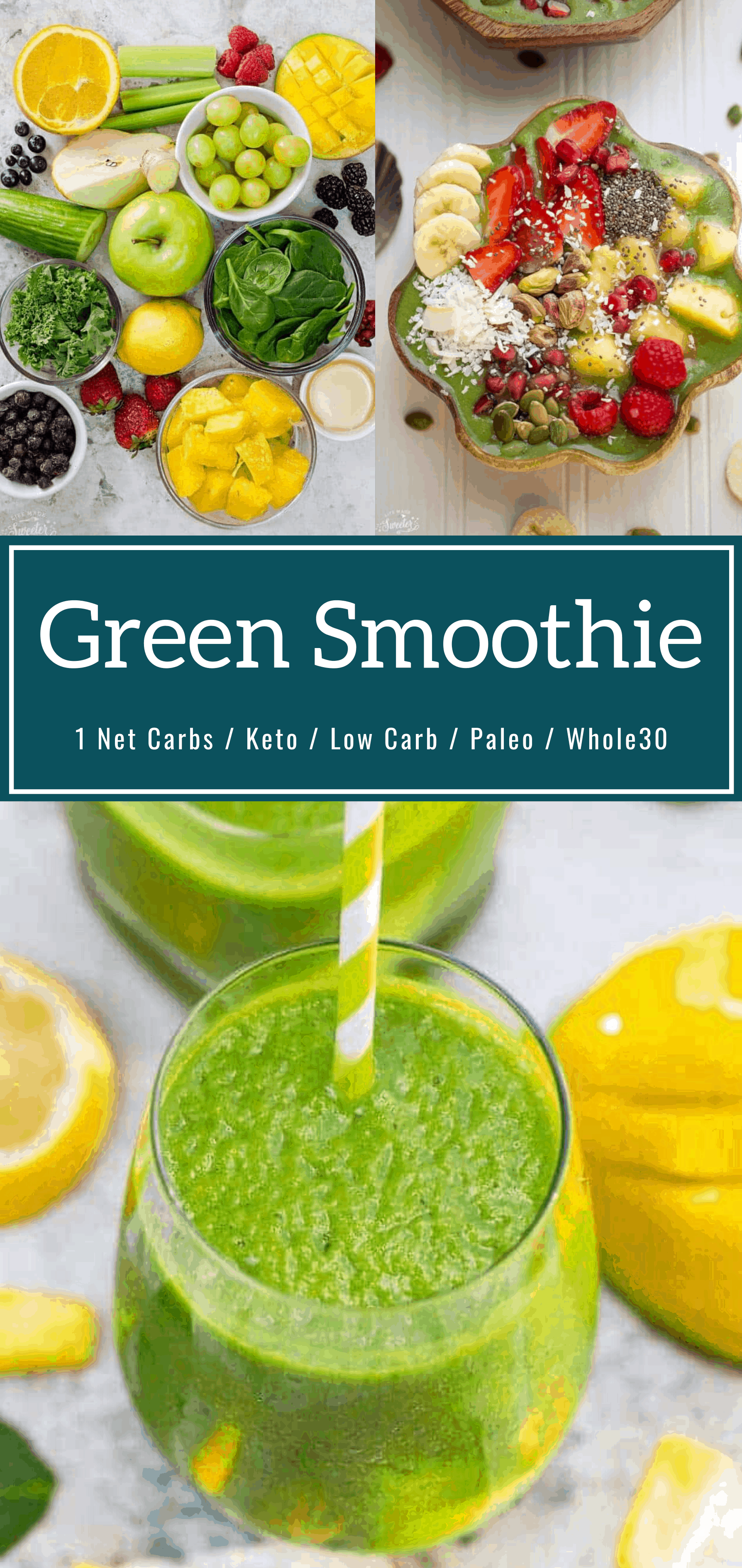 The Best Green Smoothie An Easy Healthy Breakfast Recipe Low Carb