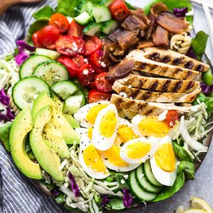 Japanese Cucumber Salad Easy Recipe Cobb Salad Easy Lunch Recipe Healthy Low Carb Keto 