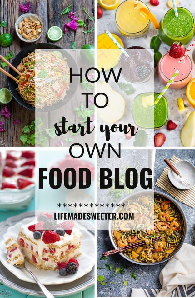 How to Start Your Own Food Blog with a step-by-step guide with SEO tips, social media, photography and how to start making money to make this into a full-time gig. 