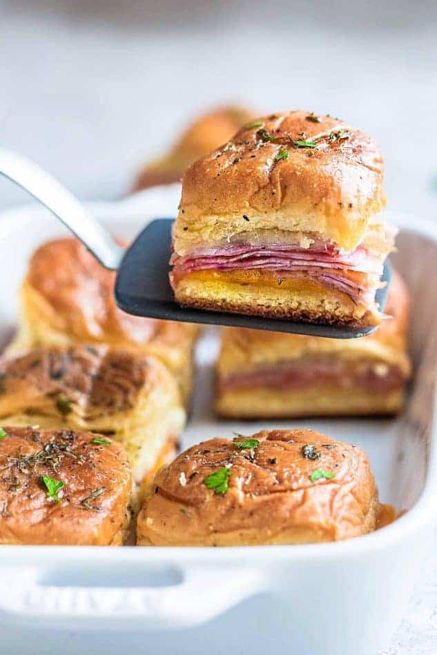 Baked Ham and Cheese Sliders