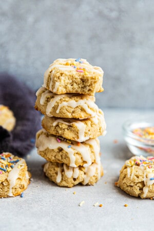 Birthday Cake Cookies - Gluten-Free | Vegan | Paleo + Low Carb option
