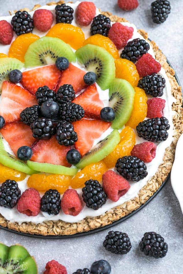 Healthy Fruit Pizza Recipe An Easy Fresh Fruit Breakfast or Dessert