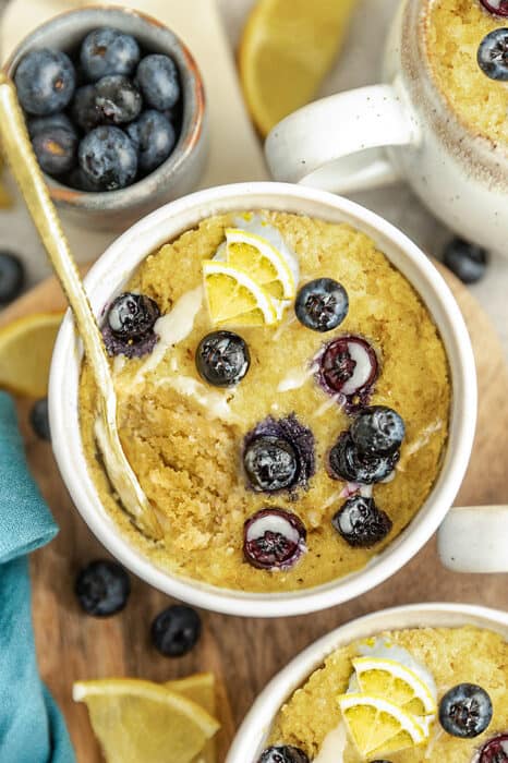 gluten free blueberry mug cake recipe