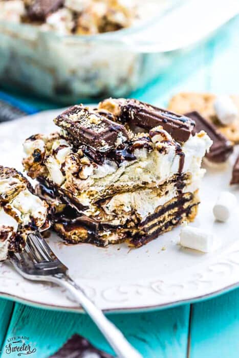 S'mores Icebox Cake - Life Made Sweeter | Paleo | Vegan