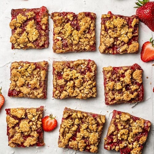 Strawberry Crumb Bars | Life Made Sweeter