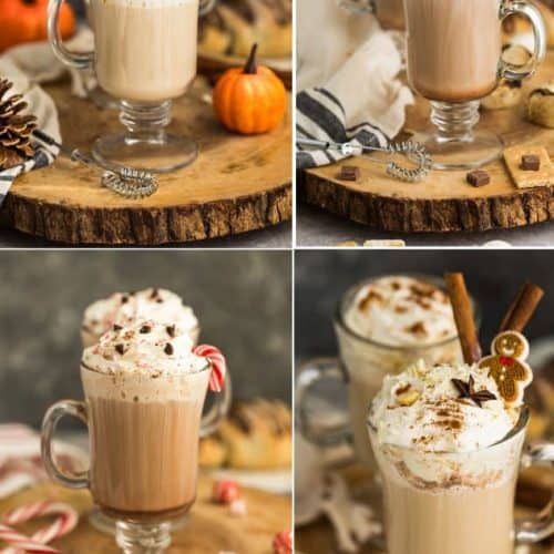 Homemade Lattes 4 Ways | Pumpkin, Gingerbread, Peppermint & More!