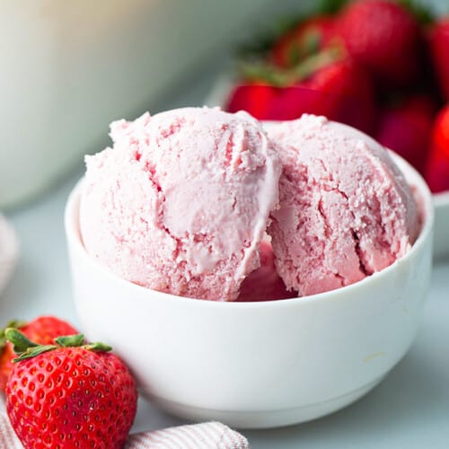 Vegan Strawberry Ice Cream - Life Made Sweeter