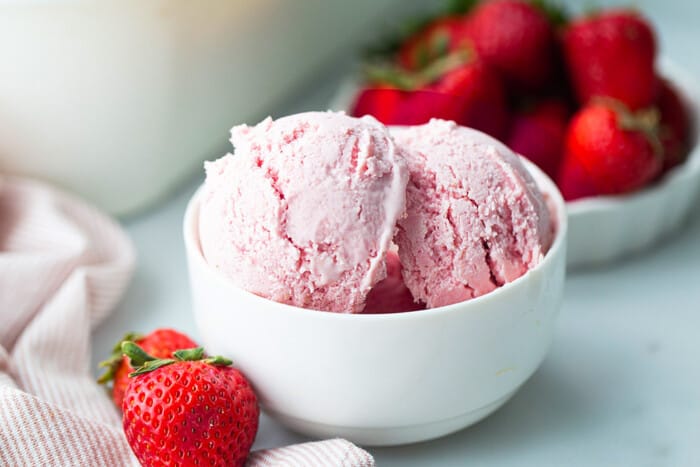 Vegan Strawberry Ice Cream - Life Made Sweeter