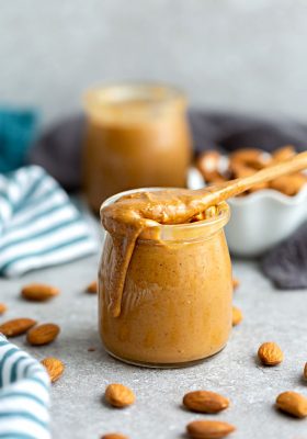 How to make Homemade Almond Butter - Learn how to tips & recipes to make healthy & delicious peanut butter, almond butter, pecan butter & creamy cashew butter.