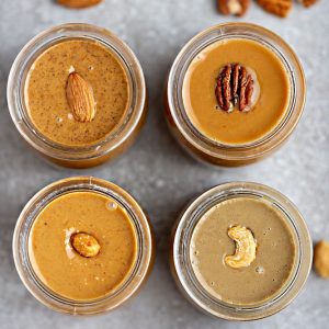 How to make Homemade Nut Butter - Learn how to tips & recipes to make healthy & delicious peanut butter, almond butter, pecan butter & creamy cashew butter.