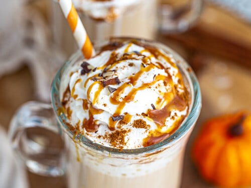 Iced Pumpkin Spice Latte - A Cozy Kitchen