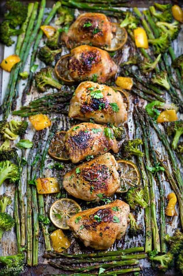 Honey Lime Chicken Sheet Pan with Asparagus + Video-image