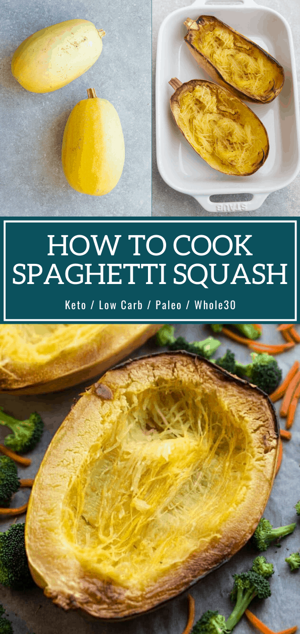 How To Cook Spaghetti Squash collage