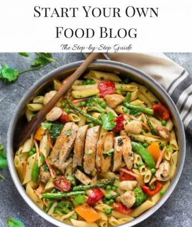 How To Start a Food Blog - Step by Step Guide on everything you need to know how to create your own food blog website. With step-by-step photos of Wordpress, Blue Host and more!