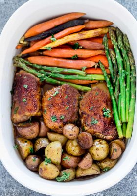 Instant Pot Balsamic Chicken is the perfect easy one pan meal for busy weeknights. Best of all, this pressure cooker chicken recipe cooks up tender, juicy and full of flavor with instructions for the Instant Pot & stovetop. Paleo, Whole30 with Low Carb / Keto options.