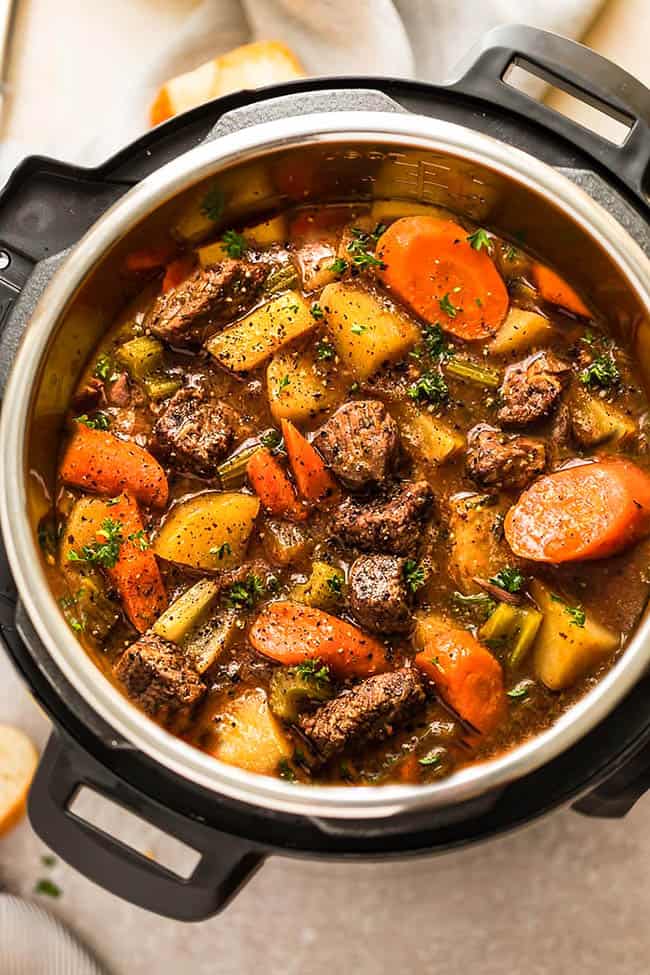 Easy Instant Pot Beef Stew Recipe  How to Make Pressure Cooker Stew