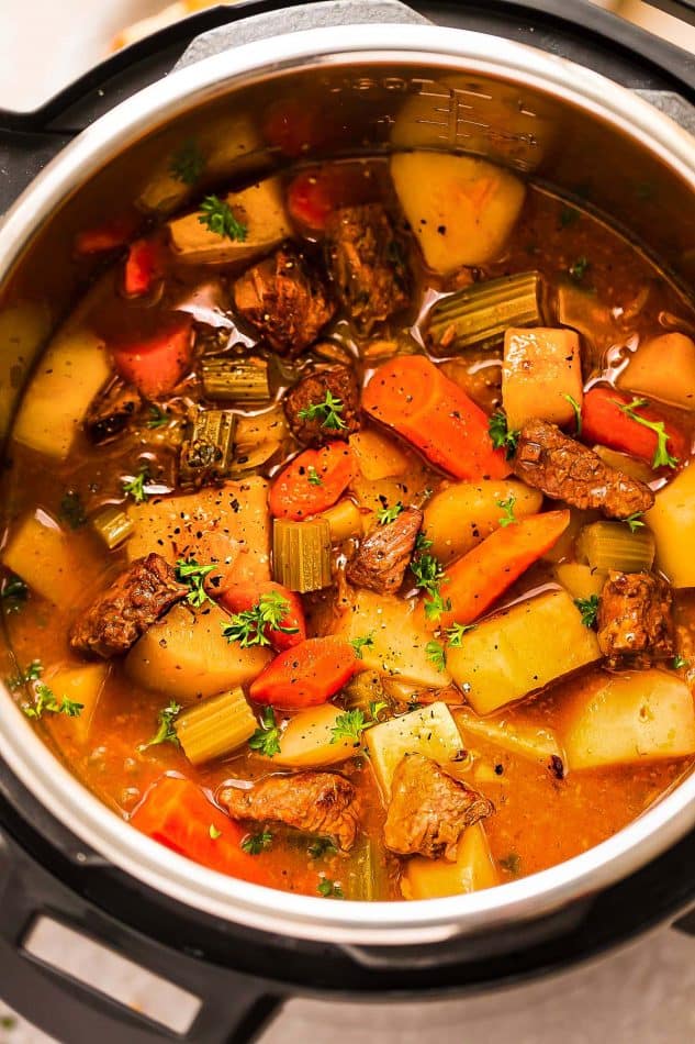 This recipe for Classic Homemade Beef Stew makes the perfect comforting dish on a cold day. Best of all, it's easy to make and has the most delicious tender meat with carrots, potatoes, sweet potatoes and celery. So good for warming up on a cold day and reminds you of mom's home cooking.!