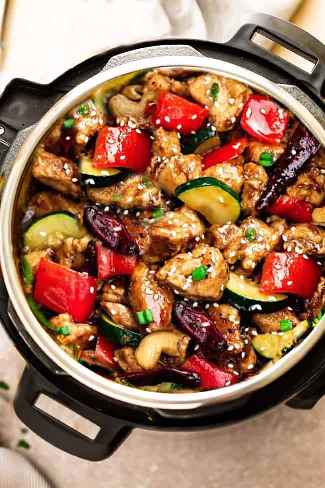 Instant Pot Kung Pao Chicken - Low Carb, Keto , Paleo - Life Made Sweeter