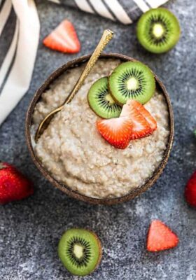 Instant Pot Steel Cut Oatmeal – an easy recipe for light and fluffy steel cut oats cooked in an electric pressure cooker. Best of all, it's gluten free, vegan and you can customize it with your favorite fruit or berries! No more stirring and only 3 minutes of cooking time!