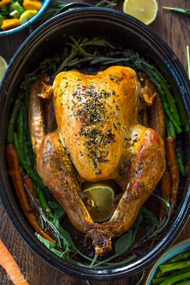 Garlic Herb Butter Roasted Turkey  Life Made Sweeter