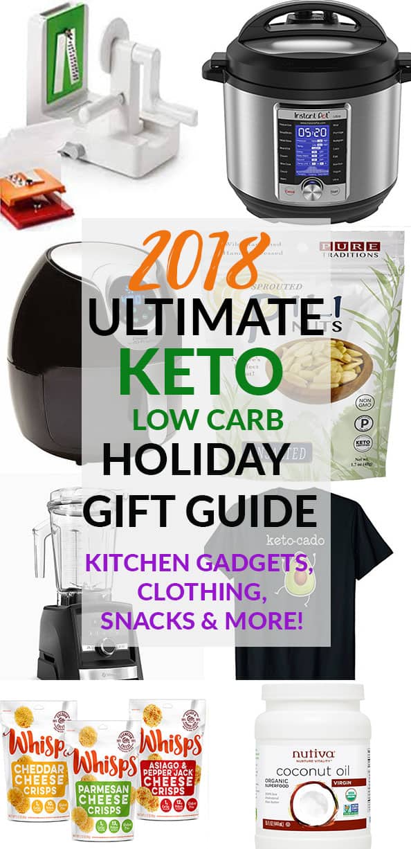 2018 Ultimate Keto Low Carb Holiday Gift Guide collage