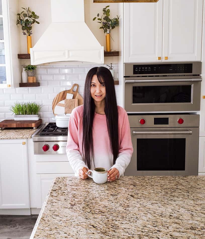 Kelly Kwok in her kitchen 