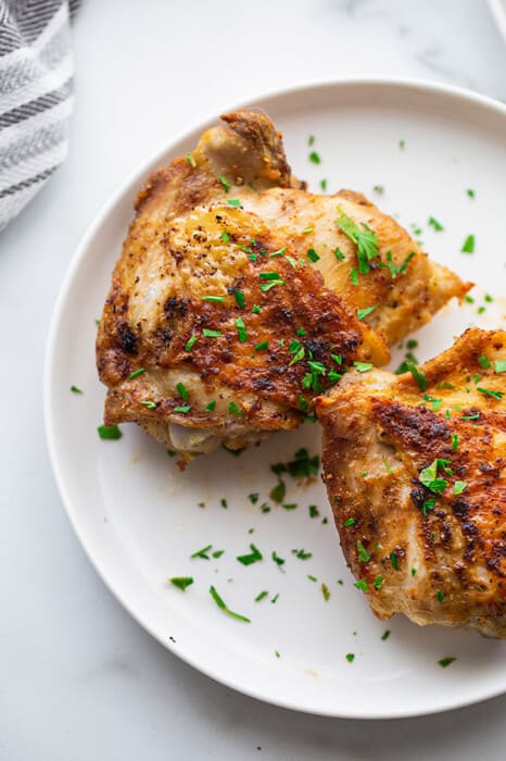 Air Fryer Chicken Thighs - Life Made Sweeter | Keto | Whole30 | Paleo