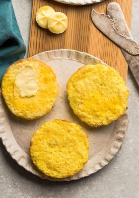 Keto Bread - the perfect easy recipe when you're craving soft and fluffy toast for breakfast. Best of all, only 90 seconds in the microwave. Quick, simple - low carb, paleo and sugar free.