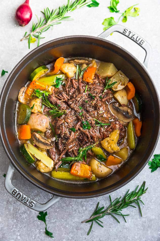 Ninja Foodi Pot Roast with Gravy - Kinda Healthy Recipes