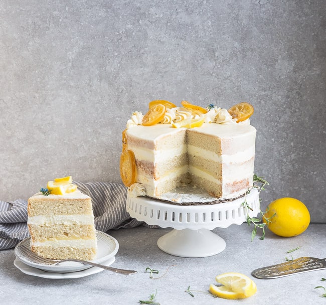 Lemon Vodka Cheesecake (Gluten Free)