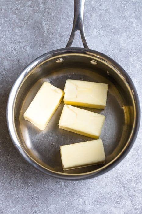 4 sticks of butter in a pot