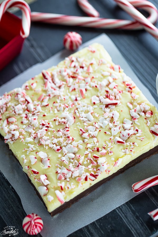 White Chocolate Peppermint Mocha Fudge makes the perfect gift for the holidays