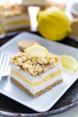 Lemon Cream Pie Ice Cream Bars are the perfect easy frozen treat with only 5 ingredients made with all your favorite flavors of the classic pie