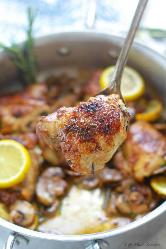 Lemon Rosemary Chicken makes a flavorful and easy weeknight dish