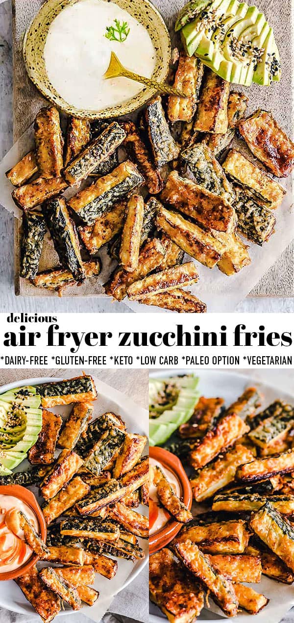 Air Fryer Zucchini Fries - Crispy Low Carb Keto Snack