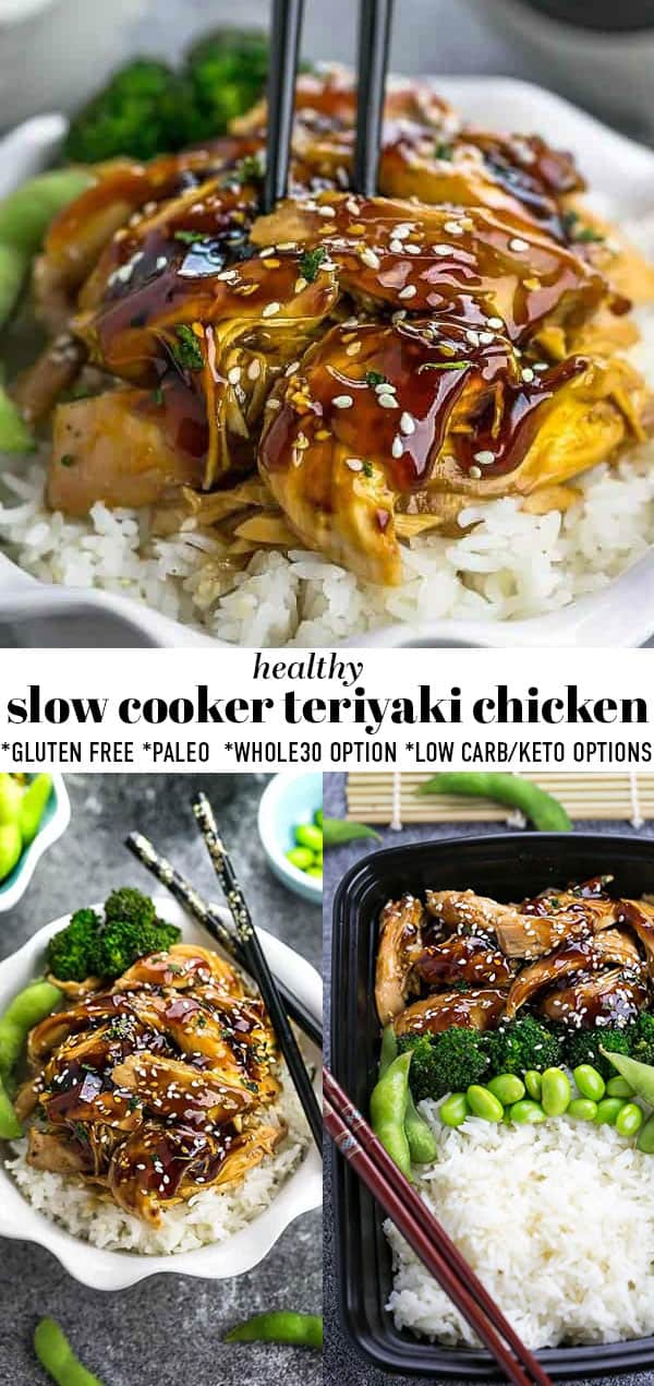 Slow Cooker Teriyaki Chicken Paleo + Low Carb Keto option