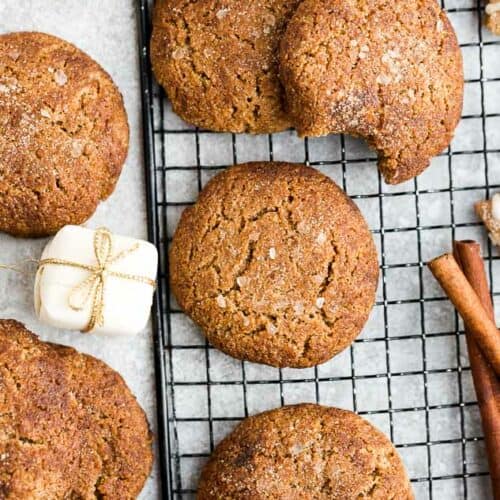 Keto Molasses Cookies Soft & Chewy Low Carb Gingersnap Cookies