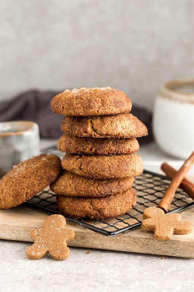 Keto Molasses Cookies Soft & Chewy Low Carb Gingersnap Cookies