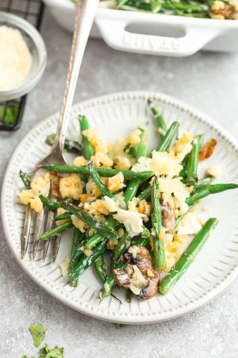 Healthy Green Bean Casserole - Life Made Sweeter